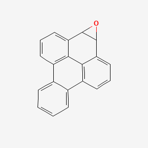 molecular formula C20H12O B12792196 3b,4a-Dihydrobenzo(9,10)pyreno(4,5-b)oxirene CAS No. 71207-06-2