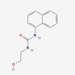 molecular formula C13H14N2O2 B12792216 1-(2-Hydroxyethyl)-3-(1-naphthyl)urea CAS No. 102613-36-5