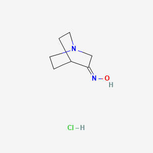 molecular formula C7H13ClN2O B1279224 Quinuclidin-3-one oxime hydrochloride CAS No. 76883-37-9
