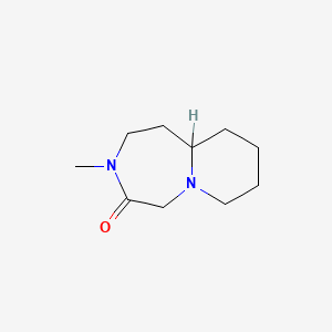 molecular formula C10H18N2O B12792295 3-Methyloctahydropyrido[1,2-d][1,4]diazepin-4(5H)-one CAS No. 94409-18-4