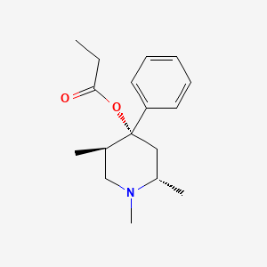 molecular formula C17H25NO2 B12792345 alpha-Promedol CAS No. 32204-65-2