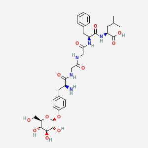 molecular formula C34H47N5O12 B12792363 1-5-b-Neoendorphin (human), 1-(O-b-D-glucopyranosyl-L-tyrosine)- CAS No. 113282-58-9