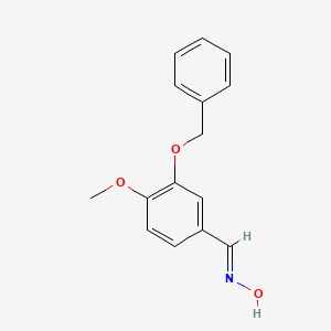 molecular formula C15H15NO3 B1279238 3-(Benzyloxy)-4-methoxybenzaldehyde oxime CAS No. 55667-17-9
