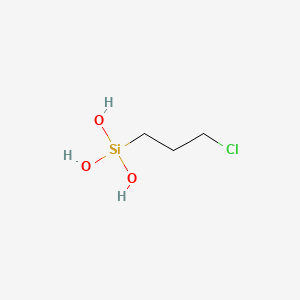 molecular formula C3H9ClO3Si B12792381 3-Chloropropylsilanetriol CAS No. 64426-41-1