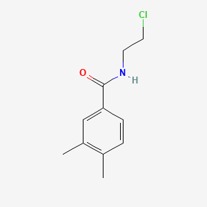 molecular formula C11H14ClNO B12792435 N-(2-Chloroethyl)-3,4-dimethylbenzamide CAS No. 15257-87-1
