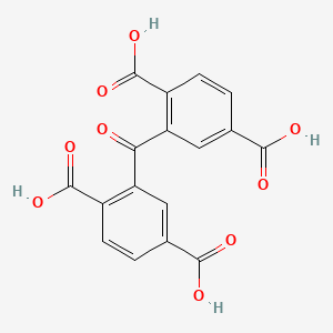 molecular formula C17H10O9 B12792447 1,4-Benzenedicarboxylic acid, 2,2'-carbonylbis- CAS No. 6317-68-6