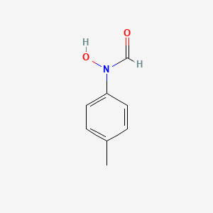 molecular formula C8H9NO2 B12792457 N-Hydroxy-N-(4-methylphenyl)formamide CAS No. 73747-07-6
