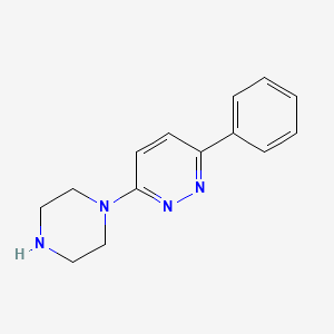 molecular formula C14H16N4 B1279260 3-Phenyl-6-(piperazin-1-yl)pyridazine CAS No. 50693-75-9