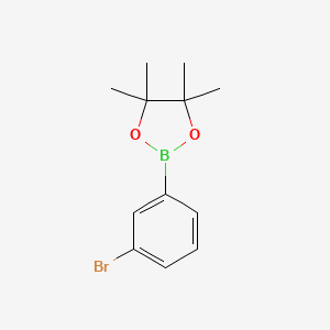 molecular formula C12H16BBrO2 B1279262 2-(3-Bromophenyl)-4,4,5,5-tetramethyl-1,3,2-dioxaborolane CAS No. 594823-67-3
