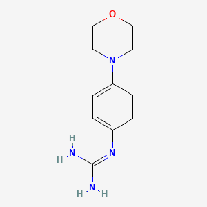 molecular formula C11H16N4O B1279268 1-(4-Morpholinophenyl)guanidine CAS No. 247234-41-9