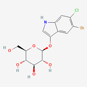 molecular formula C14H15BrClNO6 B1279289 5-Bromo-6-chloro-3-indoxyl-beta-D-glucopyranoside CAS No. 93863-89-9