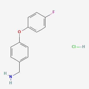 molecular formula C13H13ClFNO B1279294 4-(4-Fluorophenoxy)benzylamine hydrochloride CAS No. 568565-86-6