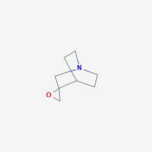 molecular formula C8H13NO B1279298 Spiro[1-azabicyclo[2.2.2]octane-3,2'-oxirane] CAS No. 41353-91-7