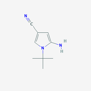 5-amino-1-tert-butyl-1H-pyrrole-3-carbonitrile