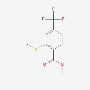 molecular formula C10H9F3O2S B127931 Methyl 2-(methylsulfanyl)-4-(trifluoromethyl)benzoate CAS No. 192805-69-9