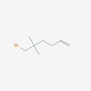 molecular formula C8H15B B1279310 6-Bromo-5,5-dimethylhex-1-ene CAS No. 56068-49-6