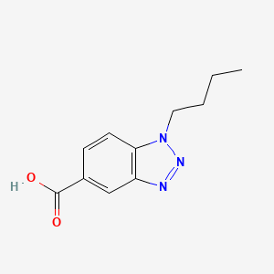 molecular formula C11H13N3O2 B1279314 1-Butyl-1,2,3-benzotriazole-5-carboxylic acid CAS No. 120321-66-6