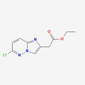 molecular formula C10H10ClN3O2 B1279316 Ethyl 2-(6-chloroimidazo[1,2-b]pyridazin-2-yl)acetate CAS No. 64067-98-7