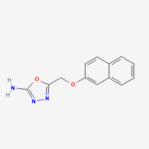 molecular formula C13H11N3O2 B1279317 5-[(2-Naphthyloxy)methyl]-1,3,4-oxadiazol-2-amine CAS No. 21521-03-9