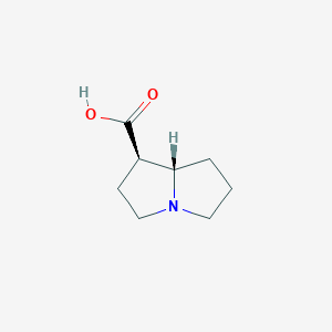 molecular formula C8H13NO2 B12793222 Trachelanthamidic acid CAS No. 11017-88-2