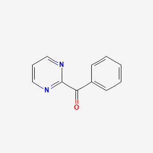 molecular formula C11H8N2O B1279329 2-Benzoylpyrimidine CAS No. 112170-34-0