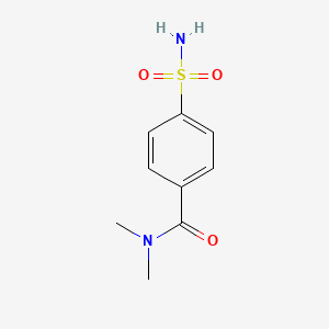 molecular formula C9H12N2O3S B1279333 N,N-dimethyl-4-sulfamoylbenzamide CAS No. 38576-77-1