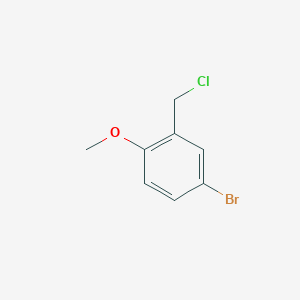 molecular formula C8H8BrClO B1279335 4-Bromo-2-(chloromethyl)-1-methoxybenzene CAS No. 7017-52-9