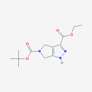 5-tert-Butyl 3-ethyl 4,6-dihydropyrrolo[3,4-c]pyrazole-3,5(1H)-dicarboxylate