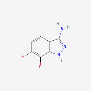 molecular formula C7H5F2N3 B1279364 6,7-difluoro-1H-indazol-3-amine CAS No. 706805-37-0