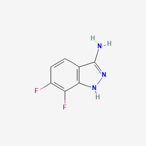 molecular formula C7H5F2N3 B1279364 3-Amino-6,7-difluoro-1H-indazole CAS No. 706805-37-0
