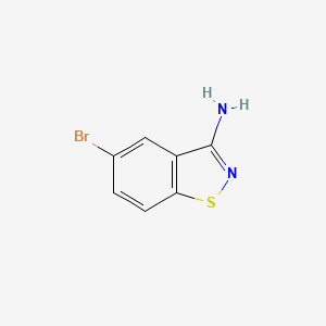 molecular formula C7H5BrN2S B1279371 5-Bromobenzo[d]isothiazol-3-amine CAS No. 613262-16-1