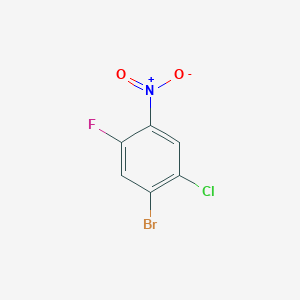 molecular formula C6H2BrClFNO2 B1279372 1-Bromo-2-chloro-5-fluoro-4-nitrobenzene CAS No. 1027833-17-5