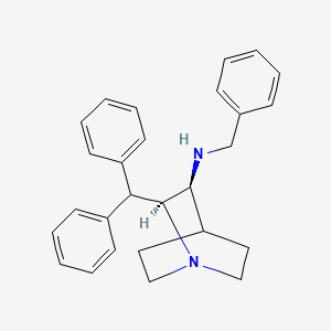 (2-Benzhydryl-1-aza-bicyclo[2.2.2]oct-3-yl)-benzyl-amine