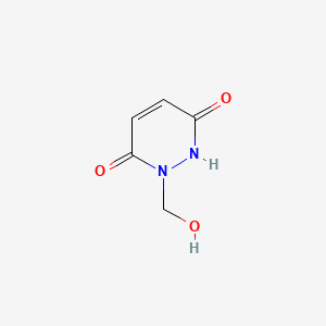 molecular formula C5H6N2O3 B12793746 1-(Hydroxymethyl)-1,2-dihydro-3,6-pyridazinedione CAS No. 14628-46-7