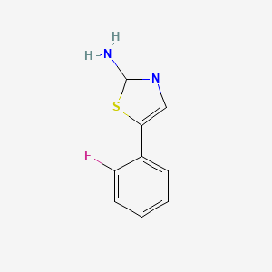 molecular formula C9H7FN2S B1279379 5-(2-氟苯基)-1,3-噻唑-2-胺 CAS No. 1025927-65-4