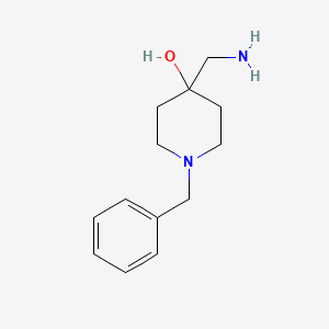 molecular formula C13H20N2O B1279385 4-(氨甲基)-1-苄基哌啶-4-醇 CAS No. 23804-68-4
