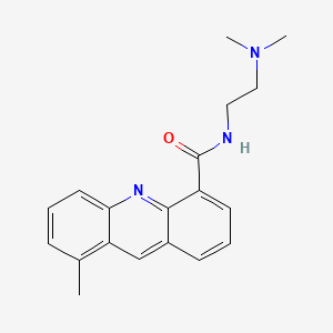 molecular formula C19H21N3O B12793950 4-Acridinecarboxamide, N-(2-(dimethylamino)ethyl)-8-methyl- CAS No. 106626-81-7