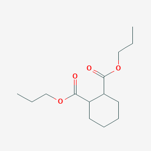 molecular formula C14H24O4 B12793976 Dipropyl cyclohexane-1,2-dicarboxylate CAS No. 65646-25-5