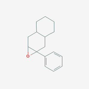 molecular formula C16H20O B12794055 1a-phenyl-2a,3,4,5,6,6a,7,7a-octahydro-2H-naphtho[2,3-b]oxirene CAS No. 54053-46-2