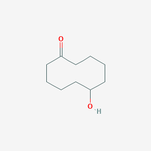 molecular formula C10H18O2 B12794067 6-Hydroxycyclodecanone CAS No. 15957-40-1