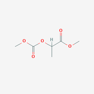 molecular formula C6H10O5 B12794097 Methyl 2-[(methoxycarbonyl)oxy]propanoate CAS No. 6288-11-5