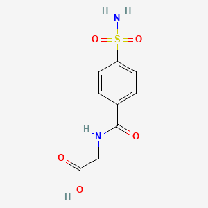 molecular formula C9H10N2O5S B1279413 2-[(4-Sulfamoylphenyl)formamido]acetic acid CAS No. 143288-21-5