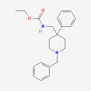 molecular formula C22H28N2O2 B12794131 Ethyl ((4-phenyl-1-(phenylmethyl)-4-piperidyl)methyl)carbamate CAS No. 83898-31-1