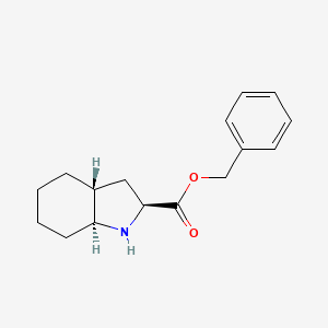 molecular formula C16H21NO2 B1279414 (2S,3aR,7aS)-Benzyl octahydro-1H-indole-2-carboxylate CAS No. 87679-38-7