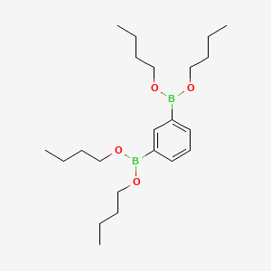 molecular formula C22H40B2O4 B12794181 Tetrabutyl benzene-1,3-diylbisboronate CAS No. 7330-44-1