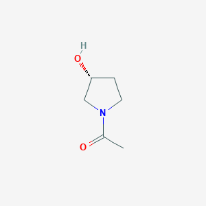 molecular formula C6H11NO2 B1279419 (R)-1-Acetyl-3-hydroxypyrrolidine CAS No. 916733-17-0