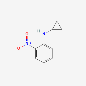 molecular formula C9H10N2O2 B1279428 N-环丙基-2-硝基苯胺 CAS No. 55432-23-0