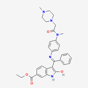 molecular formula C32H35N5O4 B12794337 Nintedanib impurity D CAS No. 1139455-52-9