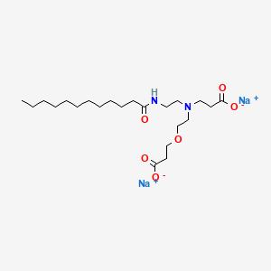 molecular formula C22H40N2Na2O6 B12794344 Disodium lauroamphodipropionate CAS No. 69228-49-5