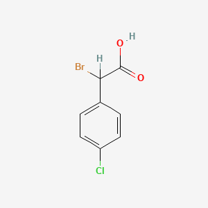 molecular formula C8H6BrClO2 B1279435 alpha-Bromo-4-chlorophenylacetic acid CAS No. 3381-73-5